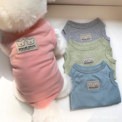 China Small Sustainable Summer Thin Poodle Cotton Pet Clothes for sale