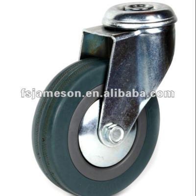 China JH3 plastic pvc or rubber casters and pvc castors wheel with total brake for sale