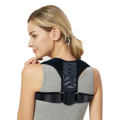 China Breathable Adjustable Elasticity Customize Elastic Neoprene Back Brace Posture Corrector For Men And Women for sale