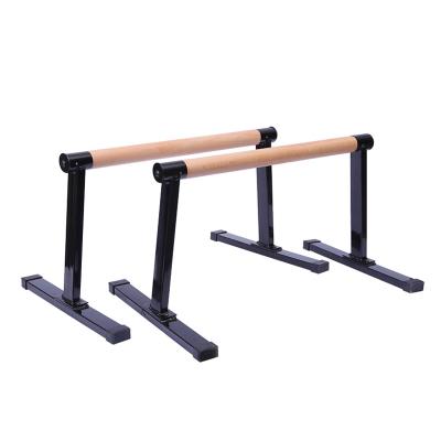 China Wooden Parallel Bars Board Wooden Parallettes of Durable Calisthenics Equipment for sale