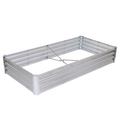 China Kit de cama de jardín rectangular galvanizado elevado en venta