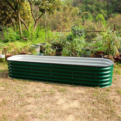 Chine 7.9*2*1.4 FT Grande boîte de plantation galvanisée Galvanisée Lit de jardin surélevé Ruggedisé à vendre