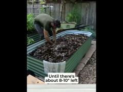 antirust galvanized raised bed planters  7*11.5*1.4 ft  for gardening vegetables