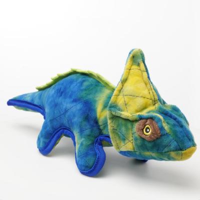 China Mewajump Squeaky Interactive Dog Toys Custom Soft Durable Chameleon Pet Stuffed Dog Toys for sale