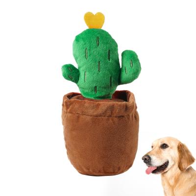 China Top Selling Amazon Cacti Chewing Cute Funny Healthy Plush Toy For Dog Chewing for sale