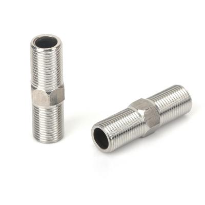 China Stainless steel female coupling and male threaded extension nipple for sale