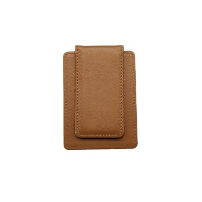 China Promotion Gift Unique Designed Money Clip Wallet Rfid Grain Leather Loose Top Clip For Men for sale