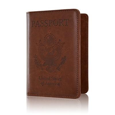 China Wholesale Fashion Waxed Oil Passport Holder Travel Sublimation USA Passport Leather Cover for sale