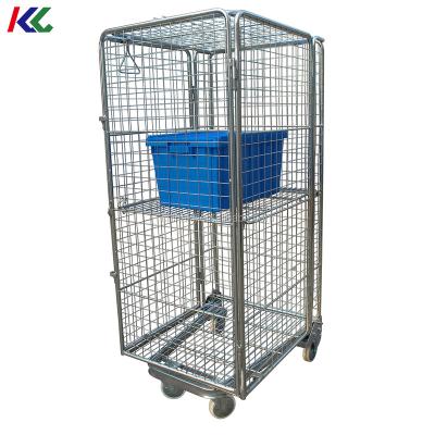 China Material Handling 720x820x1720mm External Dimension And Medium Duty Ladder Roll Cage for sale