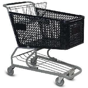 China Unveiling plastic shopping cart, price of a supermarket trolley, wholesale plastic hand shopping trolley for sale