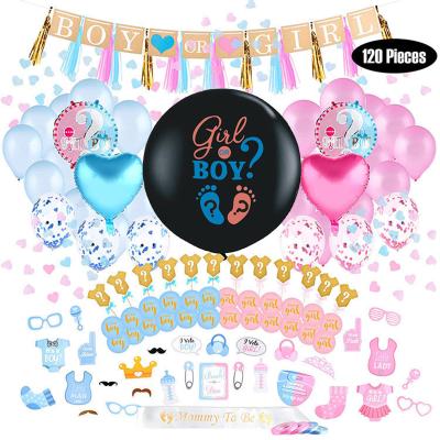 China Nicro New Product Party Decoration Baby Shower Boy Or Girl Eco - Friendly Kind Of Materials Reveal Party Consumables Bundle for sale