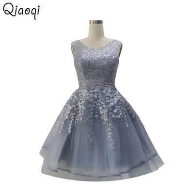 China Floral Teen Dress Sequins Anti-wrinkle Girl Short Cocktail Dresses Even Dresses for sale