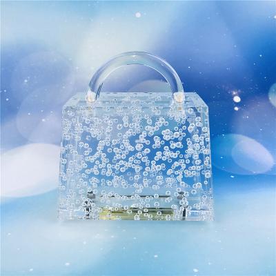 China Plain Clear Transparent Banquet Evening Clutch Bags for sale