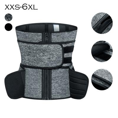 China New Sustainable Printing Logo Private Label Women Slimming Workout Double Compression Belt Neoprene Waist Trainer for sale