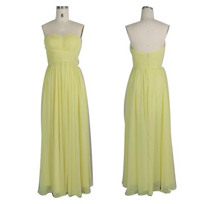 China Cheap Breathable Yellow Color Party Dresses Online Evening Dress Formal Yellow Female for sale