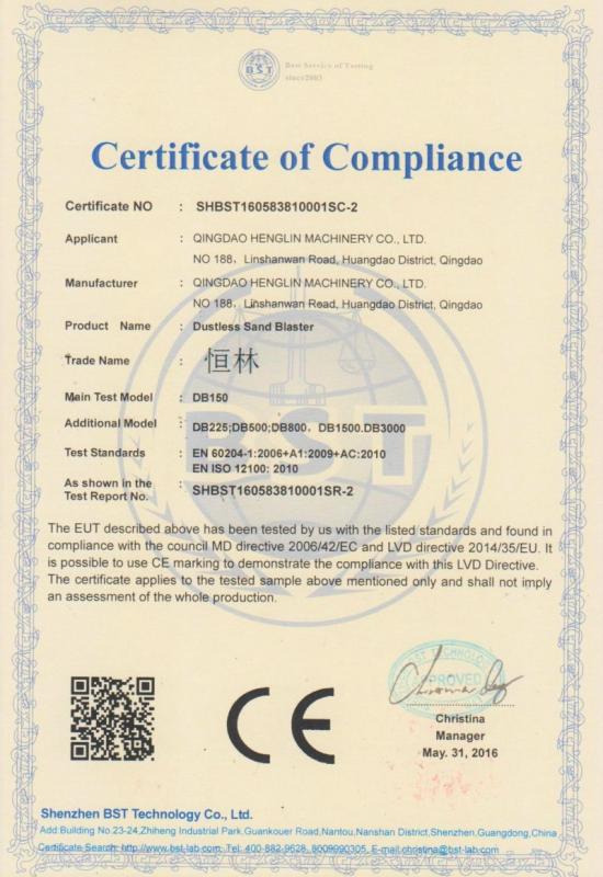 CE - Qingdao Henglin Industrial Group Co., Ltd.