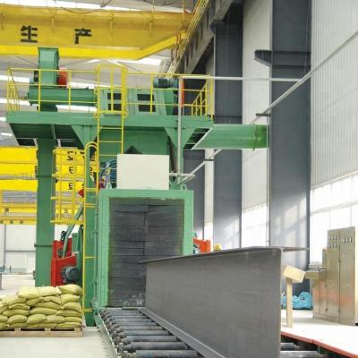 China Blasting Device Conveyor Shot Blasting Cleaning Machine / Abrasive Rust Steel Beam Blast Sand Roller for sale