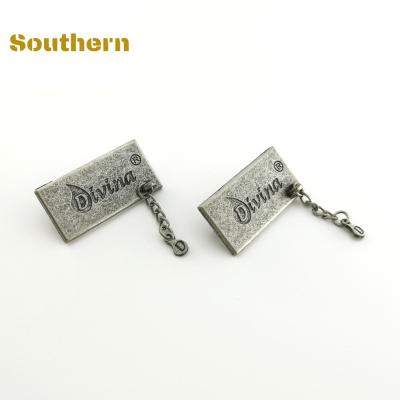 China Viable Custom Handmade Clothing Brand Logo Set Two Part Plate for sale