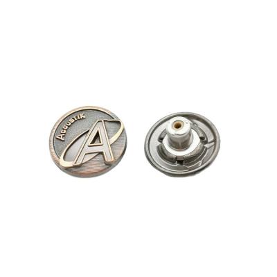 China Durable Popular Denim Rivet Tack Jeans Button Metal Button For Jeans for sale