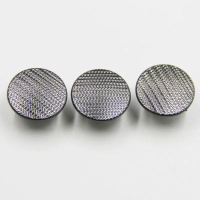 China Viable Wholesale Metal Alloy Factory Decorative Round Lattice Buttons for sale