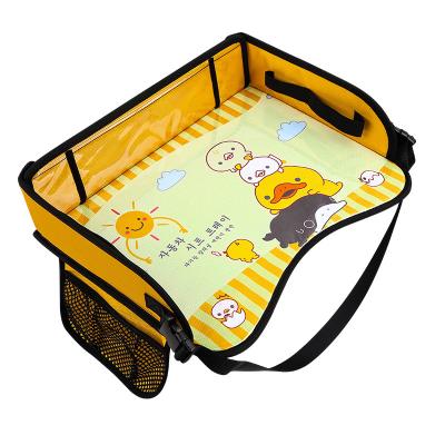 China Waterproof Newest 2022 Cheapest Child Baby Car Safety Table Seat Portable Folding Activity Kids Seat Table In Car Ride Kids Play Tray for sale