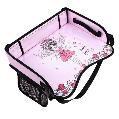 China Waterproof Kids Play Organizer Folding Play Activity Lap Kids Travel Tray Car Seat Organizer Toddler Snack Bag Storage Bag for sale