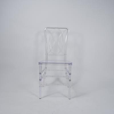 China Transparent Acrylic High Chair Acrylic Party Chairs For Hotel Banquet Restaurant for sale