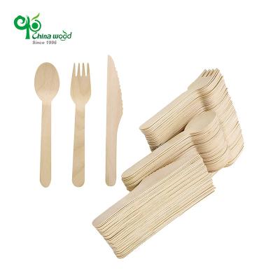 China Mechanical Automation Yada Wholesale Supplies Biodegradable Wooden Spoon Fork Travel Cutlery Gift Set for sale