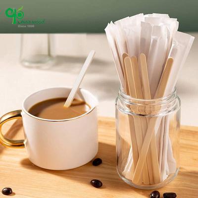 China Yada Viable Custom High Quality Wooden Coffee Sticks Stirrers Bubble Tea Burger Sticks For Coffee for sale