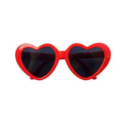 China Viable Pet Products Cute Cat Glasses Heart Shape Sun Glasses Dog Sunglasses For Small Dogs Cats Accessories Photos Props Wholesale for sale