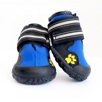 China Viable Pet Supplies Dog Shoes For Small Medium Large Dog Outdoor Mountaineering Pet Shoes Accessories Waterproof Wear Resistant Product for sale