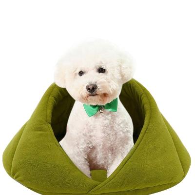 China Viable Warm Pet Bed Kennel For Small Dogs Embrace Design Washable Soft And Comfortable Solid Color Kennel Pet House Pet Supplies for sale