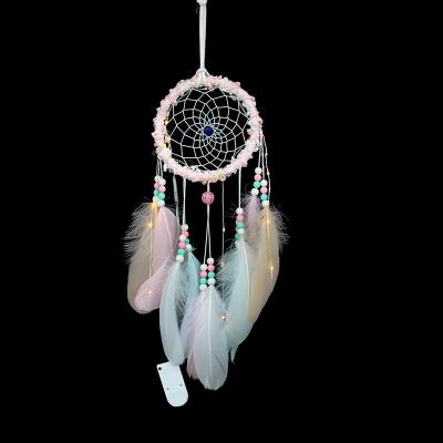 China New Retro Dream Catcher Indian Dream Catcher Feather Romantic Home Accessories Dreamcatchers For Birthday Gift for sale