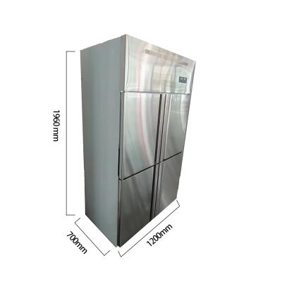 China Restaurant Kitchen S-QBSL-900S Factory direct sale stainless steel freezer with Four door up and down for freezing and refrigerating for sale