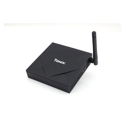 China Newest Android 10.0 Dual Band Box Allwinner H616 4GB Wifi IPTV Smart Android TV 4K 8K Tanix TX6S 105*105*15mm for sale