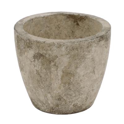 China Factory wholesale modern indoor small size containers hot sale artificial pulp succulent pot without hole for sale