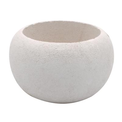 China Modern Wholesale Pulp Potted Plant Container For Artificial Succulents Grass And Flower Plants Without Hole for sale