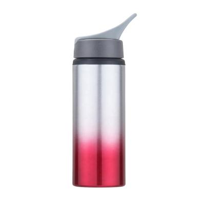 China Sustainable 750ml Wide Mouth Sports Bottle BPA Free Aluminum Foil Water Bottle 24OZ for sale