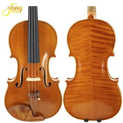 China Inported Europe Wood Sound Professional Nice Solid Wood Old Material Europe Violin Making Factory for sale