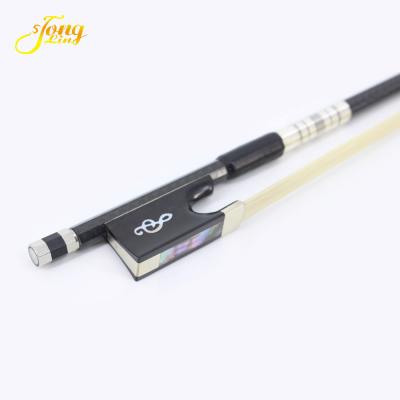 China Top Grade Ebony Frog Carbon Fiber Bow Fiddle Tongling Music Violin Bow Violin For Sale for sale