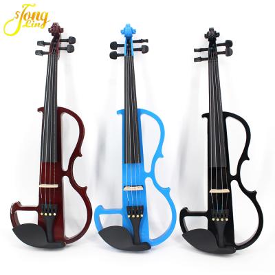 China Flawless High-Grade Musical Instruments Handmade Electronic Flash Electric Violin For Beginners for sale