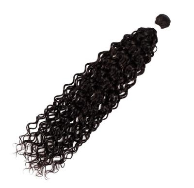 China Water Wave Noble Fiber Brazilian 8A Grade Mini Curly Curly Curl New 24 Inch Non Remy To 40 Water Wave 100 Gram Bundles Natural Black Hair for sale