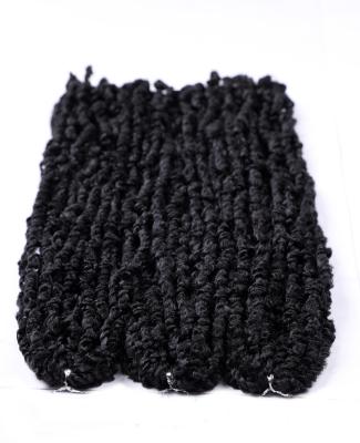 China Wholesale Price High Temperature Synthetic Crochet Noble Fiber Sponge Twist Braid NU Passion Twist Cuban Locs Hair for sale