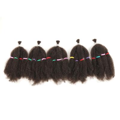 China Noble Fiber 14inch Curly Crochet Braid Synthetic Marley Braid Hair Afro Kinky Curly Cheap High Temperature Afro Kinky Braid Hair Bulk for sale