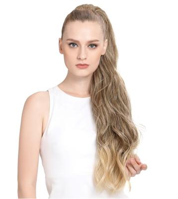 China Noble Romance Superb Allure Wave Pony 31 Easy Long Clip On Curly Afro Puff Drawstring Ties For Synthetic Ponytails Hair Extensions Ponytails for sale