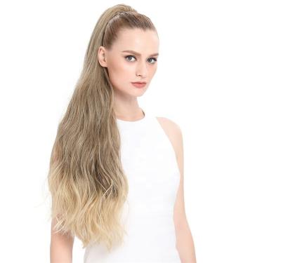 China Easy Pony Allure 31 Noble Long Wave Noble Romance Easy Clip On Curly Afro Puff Drawstring Ties For Synthetic Ponytail Hair Extensions Ponytails for sale