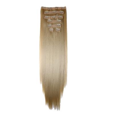 China V-tip Hair Noble Ombre Color Cheap Hair Blonde Hair For Women Silky Straight Afro Synthetic Hair Extensions Cut In Hair Extension for sale