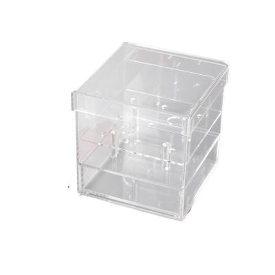 China Anti-fragile; sustainable ; light ; can be printed with box 9 square Valentine's Day roses gift box logo wedding acrylic immortal flower box transparent flower packaging for sale