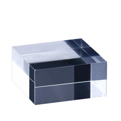 China Size stock shape or custom wholesale jewelry acrylic square base thickened high transparent cosmetic plexiglass bracket bottom decoration for sale