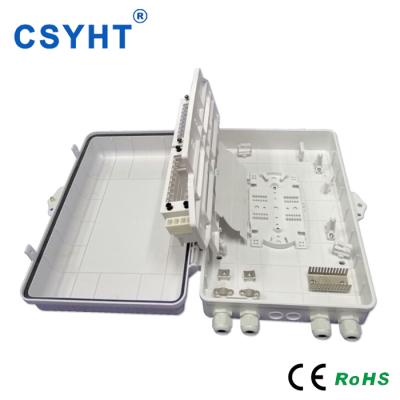 China 48 Way Outdoor Wall Mounted FTTH Terminal Box Splice Box Pole Mount Waterproof Fiber Optic Box for sale